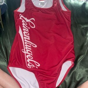 One piece beer swimsuit logo